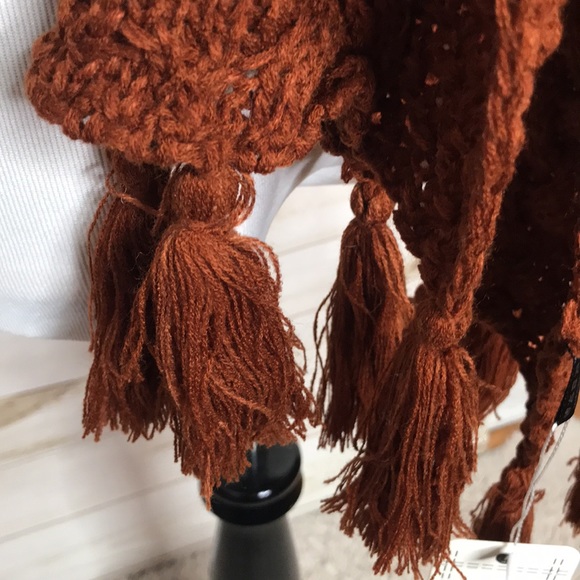 BNWT Rust Cable Knit Scarf - Picture 3 of 5
